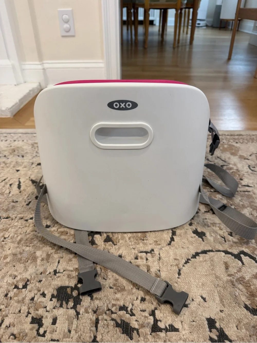 OXO Tot Pink Booster Seat Insert with Safety Harness